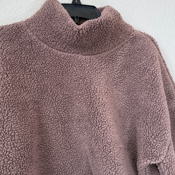 Balance Collection Outdoor Sherpa Cowl Neck Sweater Chocolate Brown size Medium - Picture 5 of 7